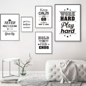 Inspirational Life Quote Prints Posters Motivational Letters Canvas Painting Modern Wall Pictures For Living Room Home Decor Art