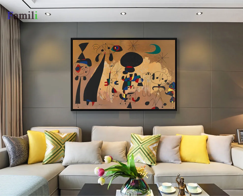 Joan Miro affiche vintage Abstract Watercolor Wall Art Posters And Prints Famous Canvas Painting Living Room Home Decoration - Image 2