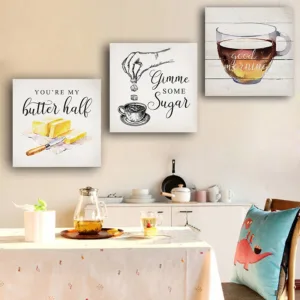 Kitchen Cuisine Bon Appetit Posters Wall Pop Canvas Art Pictures Decor Nordic Dining Room Canvas Painting Vintage Art Prints