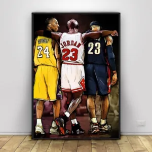 Kobe Bryant Michael LeBron James Basketball Canvas 1 Pcs HD Prints Home Decor Poster Painting Wall Art Modular Picture Framework