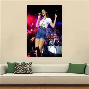 Custom Rihanna by David Sims for Vogue US March Canvas Painting Wall Silk Poster cloth print DIY Fabric Poster JY29