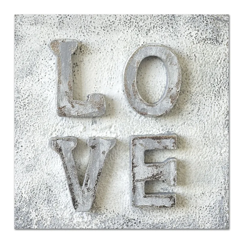 LOVE Heart Square Wall Art Painting Modern Home Decorative Canvas Art Prints Vintage Posters Prints Nordic Home Decoration - Image 5