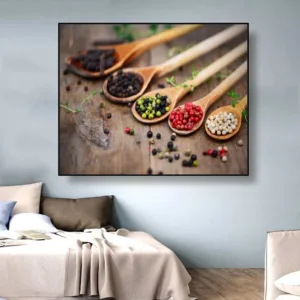Laeacco Kitchen Still Life Canvas Painting Calligraphy Posters Prints For Living Room Restaurant Wall Pictures Home Art Decor
