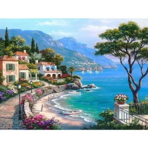 Landscape DIY Painting By Numbers Oil Painting On Canvas  Paint By Number Drop Shipping Wall Art Pictures Home Decor Gift G311
