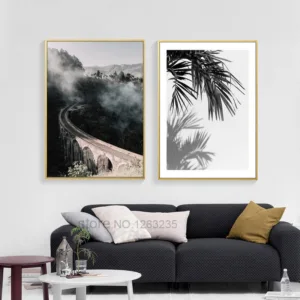 Landscape Painting Forest Leaf Posters And Prints Nordic Poster Wall Picture Canvas Art Wall Pictures For Living Room Unframed