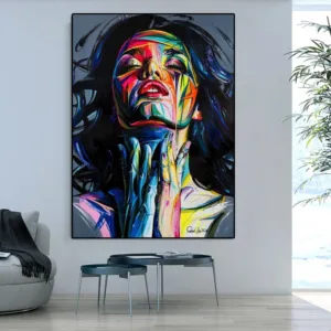 Large Handpainted Abstract Portrait Oil Painting On Canvas oil Paintings Wall Art Home Decoration Wall Pictures for living room