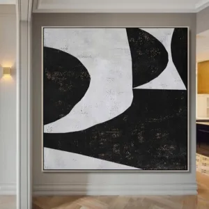 Large Wall Art Canvas Painting Abstract Painting Modern Art Canvas Art Minimalist Black and White Home Decor Oil Painting