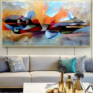Lord Buddha Abstract Oil Painting On Canvas Religious Posters and Prints Scandinavian Wall Pictures For Living Room Decoration