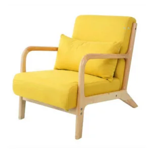 Lounge Chair Armchair Mid Century Modern Accent Chair Wood Frame Leisure Single Sofa Chair for Living Room, Bedroom Furniture
