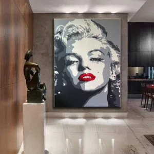 MU TU Wall Art Canvas Painting  Art decor salon Poster of movie star Marilyn Monroe posters and prints The picture on the wall