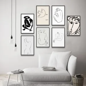 Matisse Picasso Sketch Collection Vintage Vogue Fashion Posters And Prints Canvas Painting Art Wall Pictures For Home Decoration