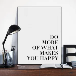 Minimalist Black White Motivational Typography Quotes Art Print Poster Wall Picture Living Room Canvas Painting Decor No Frame