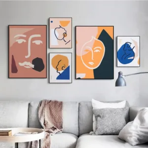 Minimalist Nordic Posters Abstract Geometry Graphic Matisse Wall Art Canvas Paintings Cuadros Pictures for Home Decoration