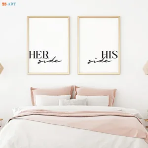 Modern Art Romantic Couple Prints Poster Quotes Canvas Painting Minimalist Wall Art Wall Pictures Bedroom Decor