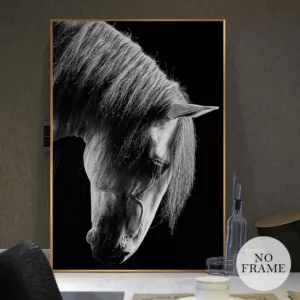 Modern Brave War Horse Canvas Painting Nordic Style Posters And Prints Animal Wall Art Pictures For Living Room Home Decoration