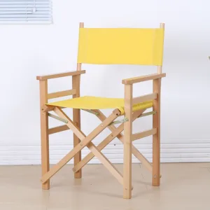 Modern Director Folding Armchair with Canvas  Outdoor Garden Furniture Director Chair Foldable For Makeup Artist Chair Wooden