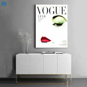 Modern Fashion Women Picture Art Canvas Painting Vogue Red Lip Poster and Print Wall Picture for Living Room Nordic Home Decor