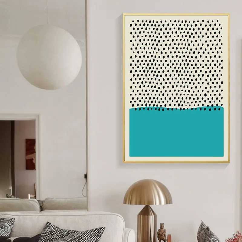 Modern Multicolored Abstract Geometric Wall Art Canvas Painting Minimalist Picture Nordic Posters and Prints Gallery Home Decor - Image 4