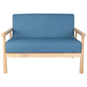 Modern Rubber Upholstered Loveseat Chair Armchair Living Room Reception Sofa Lounge Chair Bedroom Chair