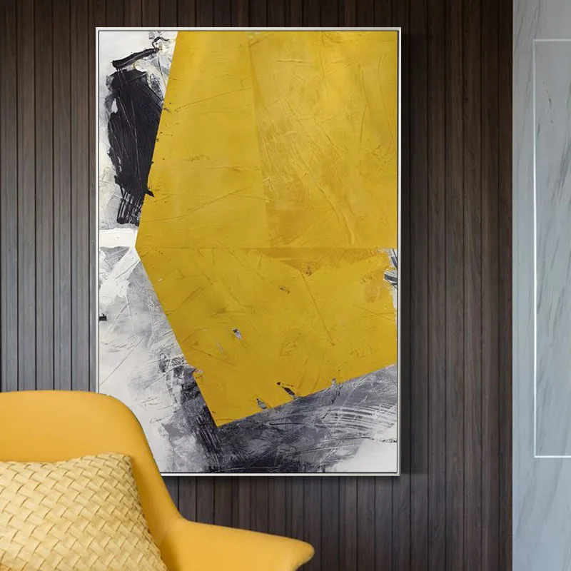 Modern minimalist Roscoe abstract color paintings company extra large huge living room mural large size decorative oil painting