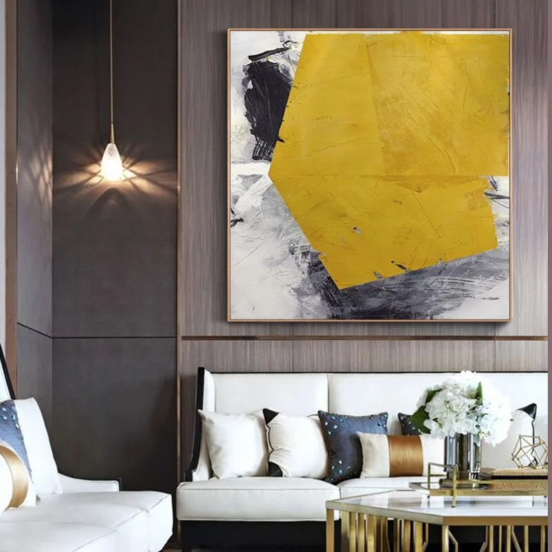 Modern minimalist Roscoe abstract color paintings company extra large huge living room mural large size decorative oil painting - Image 2