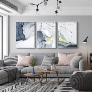 Morden Canvas Painting watercolor line Prints Art Posters Prints Abstract Art Wall Ink painting Pictures Living Room Home Decor