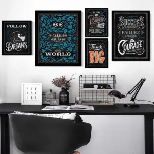 Motivational Inspirational Quotes Posters For Teachers Classroom Office 8x12Inch Poster Paper Wall Pictures For Living Room F114