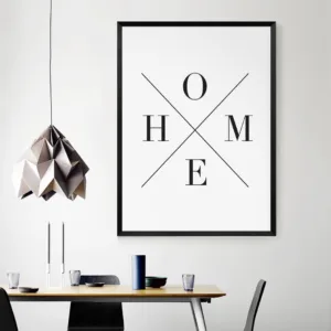 Motivational Prints Entryway Prints Home Sign, Black and White Wall Picture Canvas Art Poster Cuadros Oil Painting No Frame