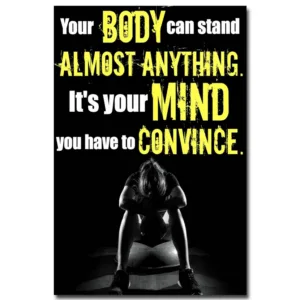 NICOLESHENTING Bobybuilding Fitness Motivational Quote Art Silk 12x18 32x48 inches Sports Pictures Gym Decor 02