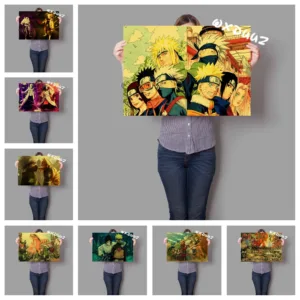 Naruto shippuden characters retro family decoration painting poster hight quality canvas painting Home Decor wall art picture961