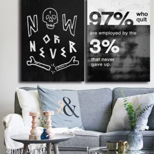 Nobody Cares Work Harder Poster Motivational Quote Painting On Canvas Bedroom Wall Art Decoration Pictures Home Decor