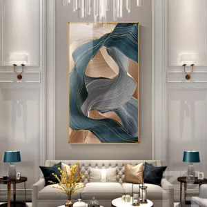 Nodic Canvas Painting Modern Flickering Ribbon Posters and Prints Wall Pictures for Living Room Bedroom Decorative Art Poster