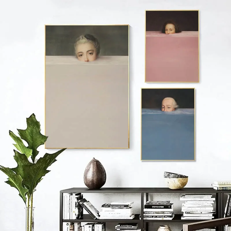 Nordic Abstract Handdraw Character Colorful Canvas Painting Vintage Poster Print Decor Wall Art Pictures For Living Room Bedroom - Image 2