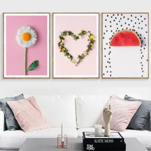 Nordic Eggs Breakfast Modern Home Decoration Flower Watermelon Fruit Canvas Painting Wall Art Picture Kitchen Posters No Frame