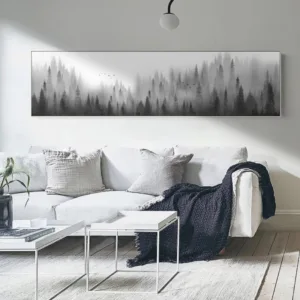 Nordic Landscape Forest Woodland Canvas Paintings Scandinavian Wall Art Pictures Poster Print for Living Room Home Office Decor