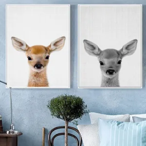 Animal Deer Living Room Porch Decorative Painting cuadros decoracion salon  wall canvas  painting pictures  posters and prints