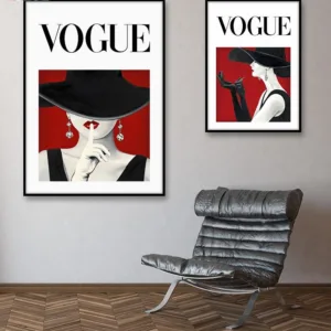 Nordic Poster Print Canvas Art Fashion Woman Vogue Wall Art Paintings For Living Room Minimalist Modern Home Decoration Pictures