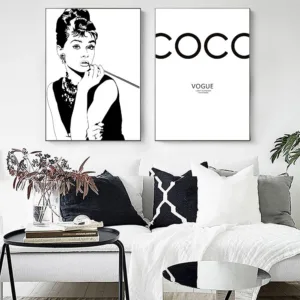 Nordic Posters Black And White Canvas Painting Make Up Posters And Prints Quotes Wall Picture Fashion Girl Room Home Decoration