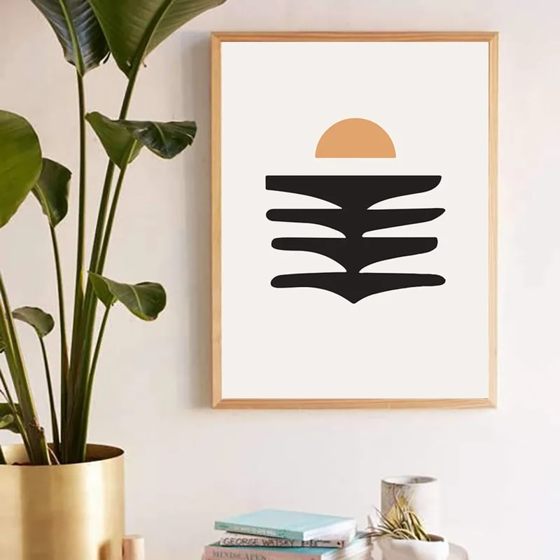 Nordic Prints Abstract Girl Plant Leaf Vintage Poster Minimalist Wall Art Canvas Painting Wall Pictures for Living Room Decor - Image 3
