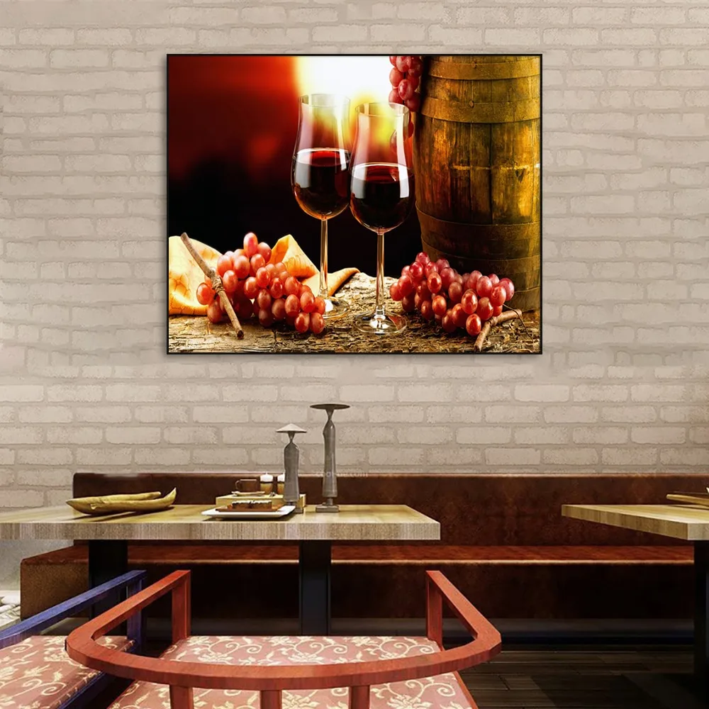 Nordic Style Wall Decor Wine Fruit Pictures Bar Dining Vintage Kitchen Posters and Prints Wall Art Canvas Painting & Calligraphy - Image 5
