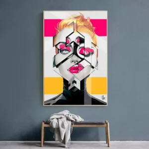Nordic Vogue Figure Quotes Oil Painting on Canvas Posters and Prints Cuadros Wall Art Pictures For Living Room
