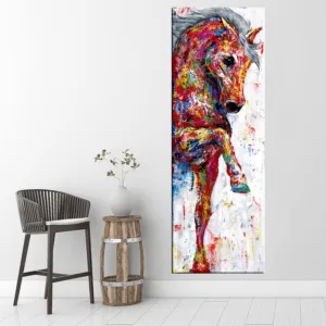 Horse Art Modern Abstract Wall Pictures For Living Room Animal Poster Prints Vintage Decorative Pictures Unframed