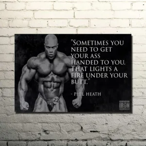PHIL HEATH-Bodybuilding Motivational Quote Art Silk Poster Print 13x20 24x36inches Picture for Living Room Wall Decoration