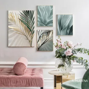 Palm Leaves Plant Art Canvas Painting Aloe Botanical Posters And Prints Modular Wall Pictures For Living Room Home Decoration