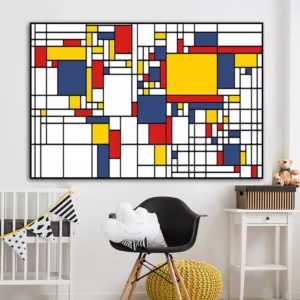 Piet Cornelies Mondrian Abstract Canvas Painting Posters and Pri