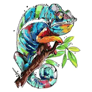 RUOPOTY Frame Abstract Frog DIY Painting By Numbers Kits Acrylic Paint On Canvas Modern Wall Art Picture For Home Decor 40x50cm