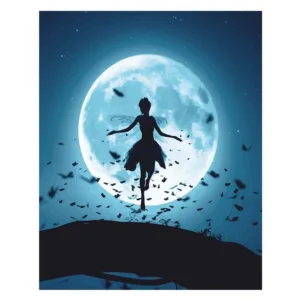RUOPOTY Frame DIY Painting By Numbers Kit Dancer Abstract Modern Wall Art Picture Unique Gift Canvas Painting For Home Decors