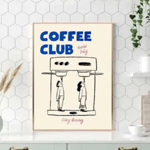 Espresso Good Morning Coffee Canvas Print Poster Modern Minimalist for Living Room Kitchen Wall Art Home Decor Poster-unframed