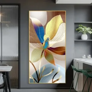 Nordic Luxury Gold Lines Posters and Prints Wall Picture Modern Abstract Flower Picture Canvas Painting for Gallery Home Decor