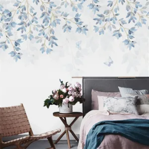 custom Tropical plant leaves modern wallpaper bedroom minimalist TV background decoration papel de parede 3d mural wall painting